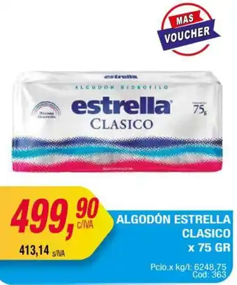 Maxiconsumo ALGODÓN ESTRELLA CLASICO x 75GR oferta