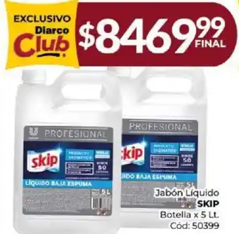 Diarco Jabón Líquido SKIP Botella x 5lt oferta