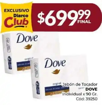 Diarco Jabón de Tocador DOVE Individual x 90gr oferta