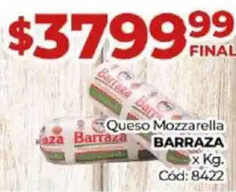 Diarco Queso Mozzarella BARRAZA x kg oferta