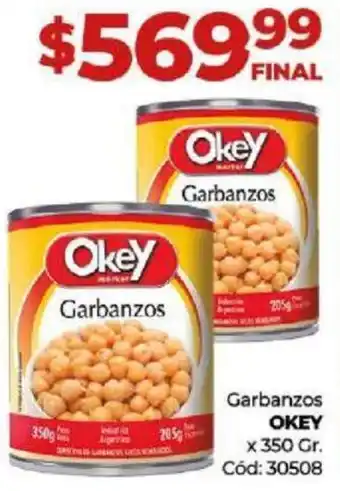 Diarco Garbanzos Okey x 350gr oferta