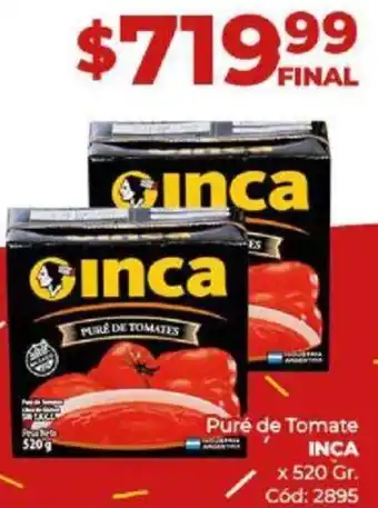 Diarco Puré de Tomate INCA x 520gr oferta