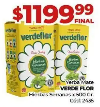 Diarco Yerba Mate VERDE FLOR Hierbas Serranas x 500gr oferta