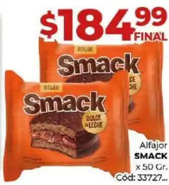 Diarco Alfajor SMACK x 50gr oferta