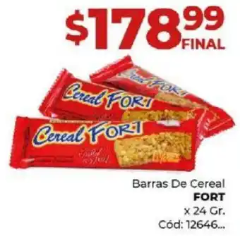 Diarco Barras De Cereal FORT x 24gr oferta