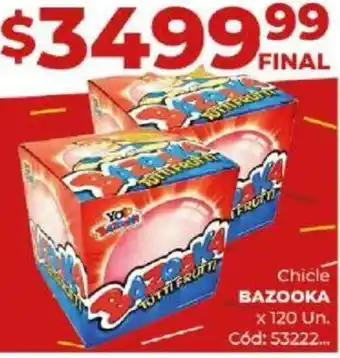 Diarco Chicle BAZOOKA x 120un oferta