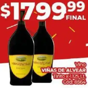 Diarco Vino VINAS DE ALVEAR Tinto x 1.125lt oferta