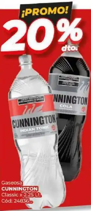 Diarco Gaseosa CUNNINGTON Classic x 2.25lt oferta