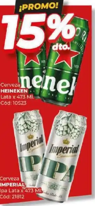Diarco Cerveza HEINEKEN Lata x 473ml oferta