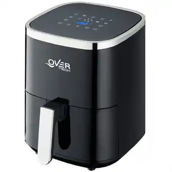 Frávega Freidora overtech electrica sin aceite de aire 1500w 4 litros air fryer ov-105 bpa free 9 programas antiadherente oferta