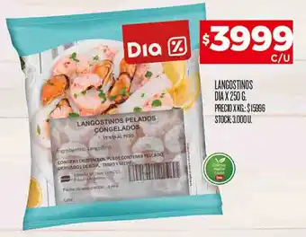 Supermercados DIA LANGOSTINOS DIA X 250G oferta