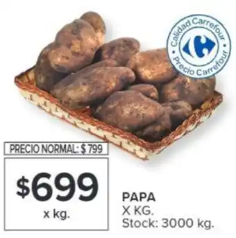 Carrefour PAPA X KG oferta