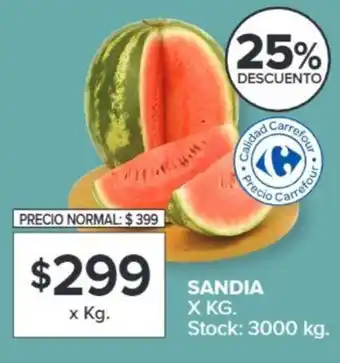 Carrefour SANDIA X KG oferta