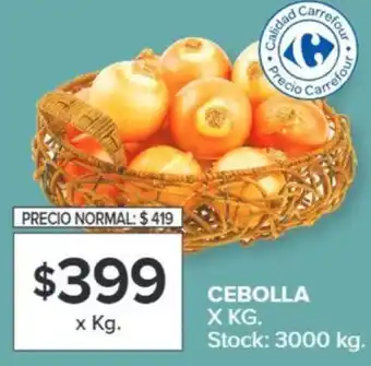 Carrefour CEBOLLA X KG oferta