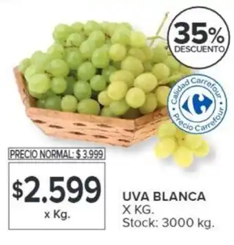 Carrefour UVA BLANCA X KG oferta