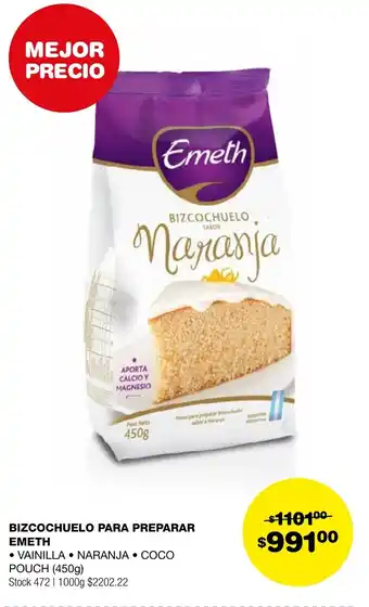 Atomo Conviene BIZCOCHUELO PARA PREPARAR EMETH 450g oferta