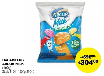 Atomo Conviene CARAMELOS ARCOR MILK 100g oferta
