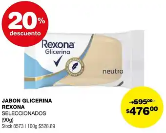 Atomo Conviene JABON GLICERINA REXONA SELECCIONADOS 90g oferta