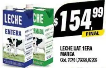 Supermercados Yaguar LECHE UAT 1ERA MARCA oferta