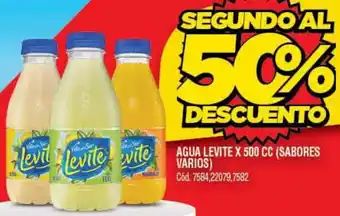 Supermercados Yaguar AGUA LEVITE X 500CC oferta