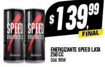 Supermercados Yaguar ENERGIZANTE SPEED LATA 250CC oferta