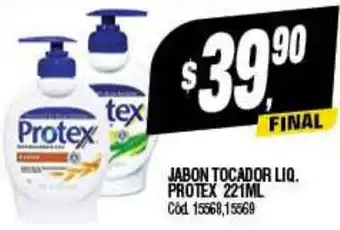 Supermercados Yaguar JABON TOCADOR LIQ. PROTEX 221ML oferta