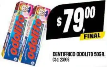 Supermercados Yaguar DENTIFRICO ODOLITO 50GR oferta