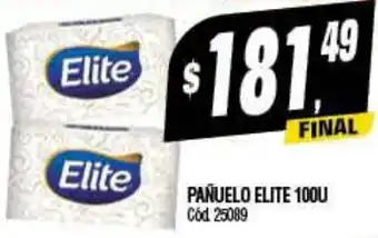 Supermercados Yaguar PAÑUELO ELITE 100U oferta