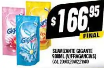 Supermercados Yaguar SUAVIZANTE GIGANTE 900ML oferta