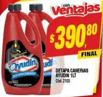 Supermercados Yaguar DETAPA CANERIAS AYUDIN 1LT oferta