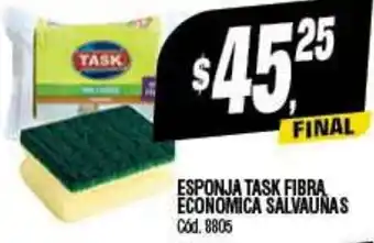 Supermercados Yaguar ESPONJA TASK FIBRA ECONOMICA SALVAUNAS oferta