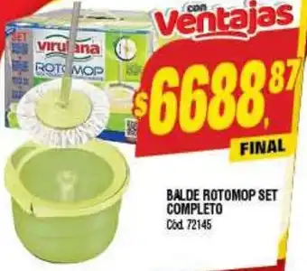 Supermercados Yaguar BALDE ROTOMOP SET COMPLETO oferta