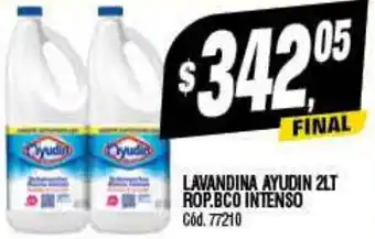 Supermercados Yaguar LAVANDINA AYUDIN 2LT ROP.BCO INTENSO oferta