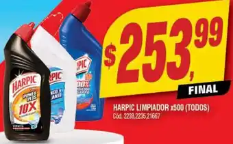 Supermercados Yaguar HARPIC LIMPIADOR X500 oferta