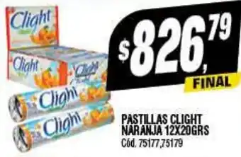 Supermercados Yaguar PASTILLAS CLIGHT NARANJA 12 X 20GRS oferta