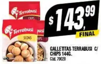 Supermercados Yaguar GALLETITAS TERRABUSI C/ CHIPS 144G oferta