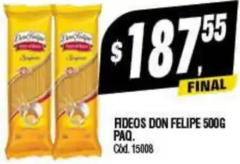Supermercados Yaguar FIDEOS DON FELIPE 500G PAQ. oferta