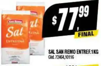 Supermercados Yaguar SAL SAN REMO ENTREF.1KG oferta