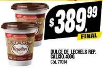 Supermercados Yaguar DULCE DE LECHELS REP. CALCIO.400G oferta