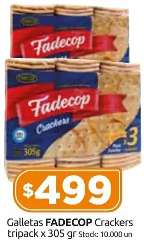 Cordiez Galletas FADECOP Crackers tripack x 305gr oferta