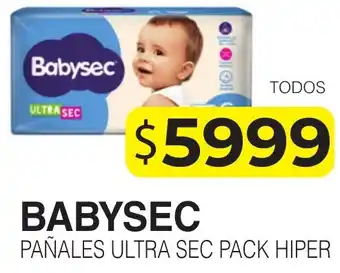 Masivos PAÑALES ULTRA SEC PACK HIPER oferta