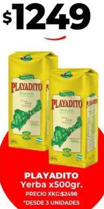 Supermayorista Vital PLAYADITO Yerba x500gr oferta