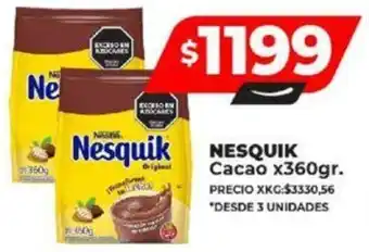 Supermayorista Vital NESQUIK Cacao x360gr oferta