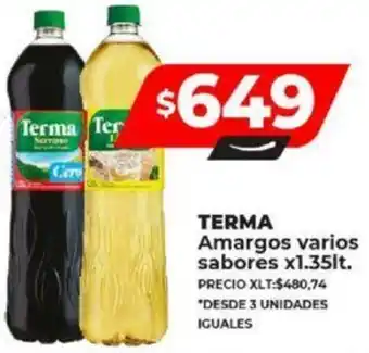 Supermayorista Vital TERMA Amargos varios sabores x1.35lt oferta