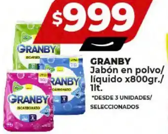 Supermayorista Vital GRANBY Jabón en polvo/ líquido x800gr./1lt oferta