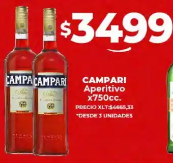 Supermayorista Vital CAMPARI Aperitivo x 750cc oferta