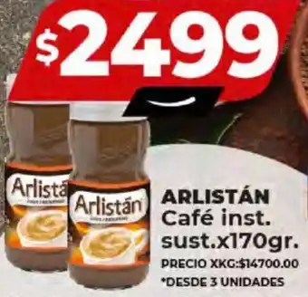 Supermayorista Vital ARLISTÁN Café inst. sust.x170gr oferta