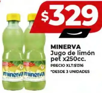 Supermayorista Vital MINERVA Jugo de limón pet x 250cc oferta