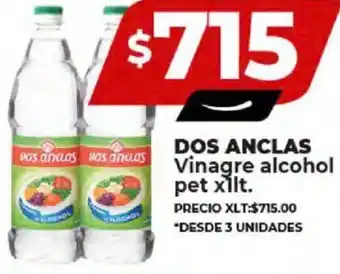 Supermayorista Vital DOS ANCLAS Vinagre alcohol pet x 1lt oferta