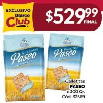 Diarco Galletitas PASEO x 300gr oferta